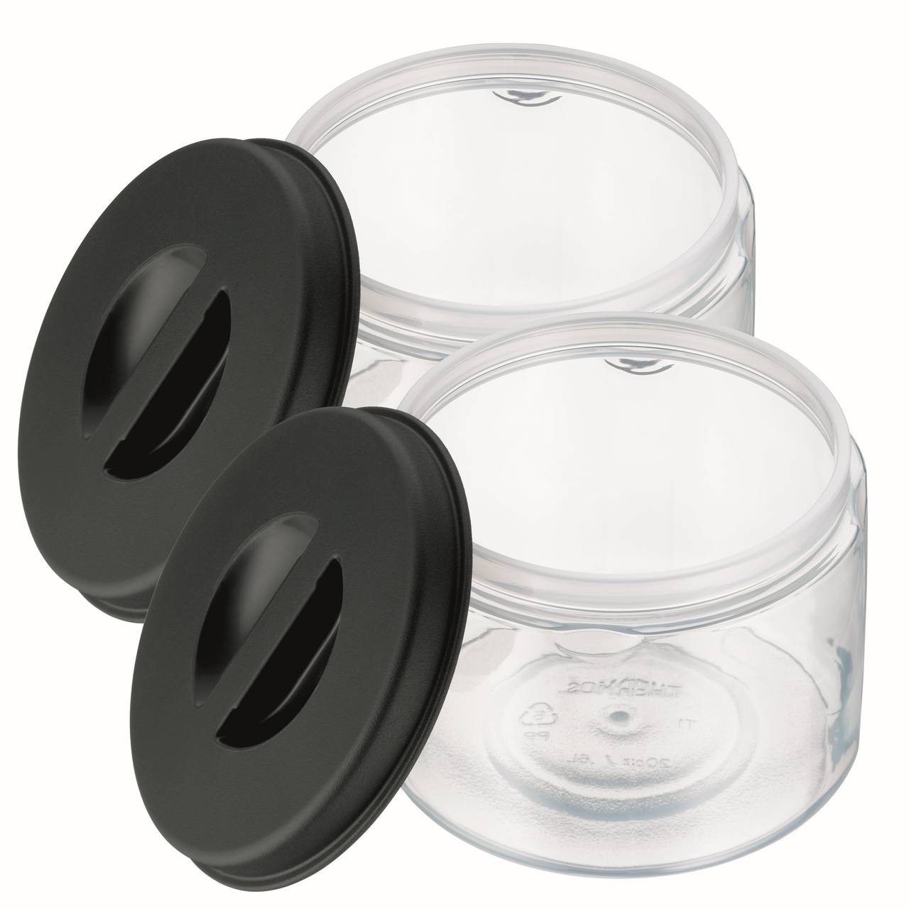 Essensbehälter für 4001 Stainless King Food Jar 1,2l, 2 x 0,60 l Set, transparent