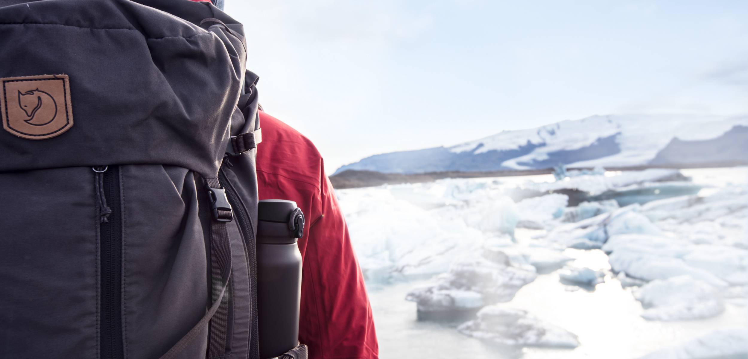 ultralight bottle in rucksack