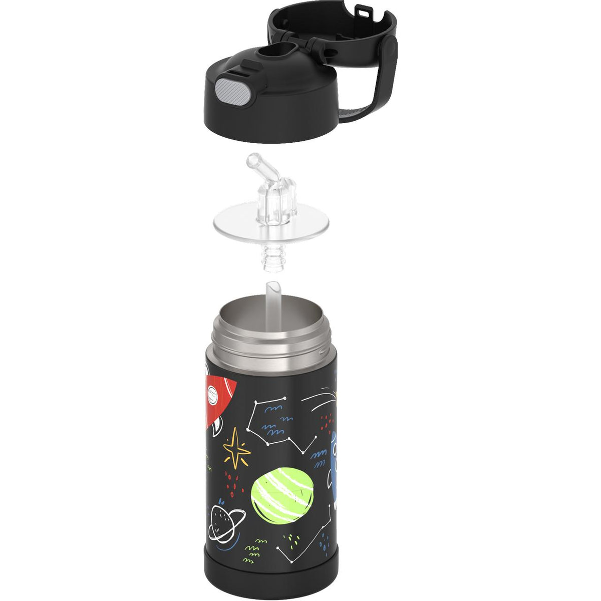 FUNTAINER STRAW BOTTLE 0,35 l